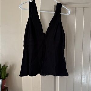 Trouve Black Sleeveless Top